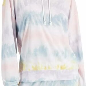 Jenni Women's Lounge Hoodie Soft Stretch Multicolor Tie-Dye- XXL